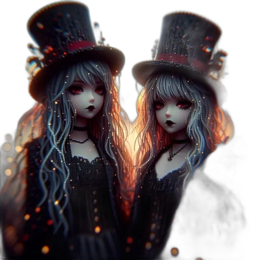 hat, mask, fantasy art, concept art, photorealistic, anime, fire, neon lights transparent PNG cut-out