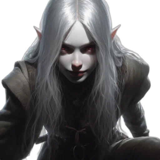 face, creature, fantasy art, concept art, comic book art, photorealistic, dark, mysterious transparent PNG cut-out