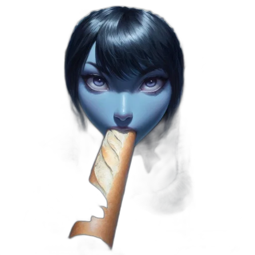 staff, mask, face, weapon, fantasy art, concept art, photorealistic, comic book art transparent PNG cut-out