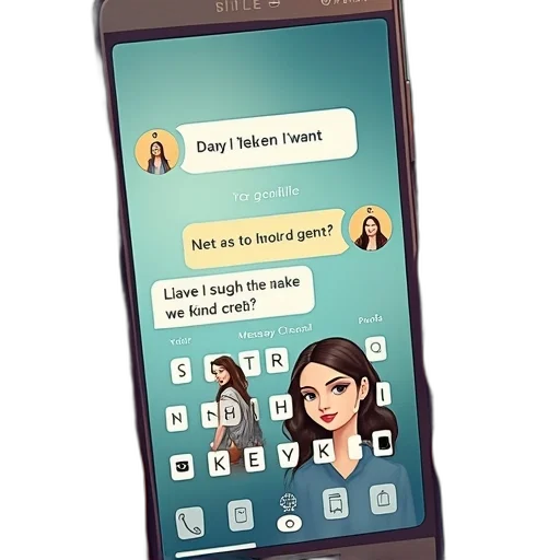 concept art, cartoon, how, change, text, message, android, using transparent PNG cut-out