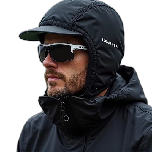 jacket, hat, cyberpunk, oakley transparent PNG cut-out