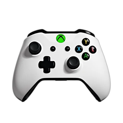 3d render, green, white, xbox, controller, black, accents, logo transparent PNG cut-out