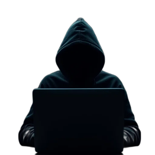 jacket, staff, mask, face, person, hoodie, behind, laptop transparent PNG cut-out