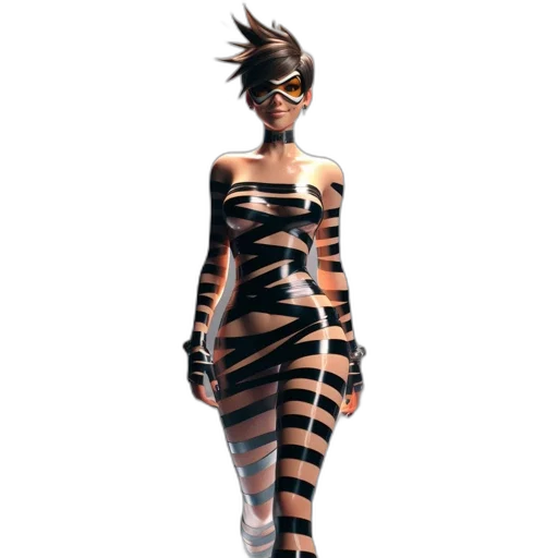 dress, creature, animal, concept art, 3d render, comic book art, cartoon, animated transparent PNG cut-out