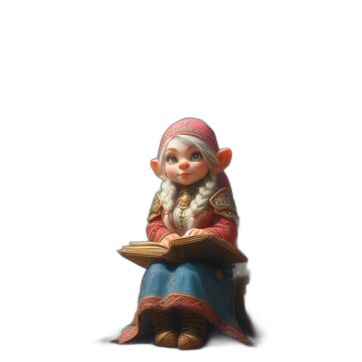 staff, hat, creature, face, 3d render, concept art, fantasy art, oil painting transparent PNG cut-out