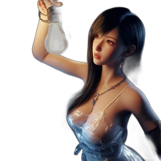 dress, bottle, 3d render, photorealistic, concept art, fantasy art, animated, woman transparent PNG cut-out