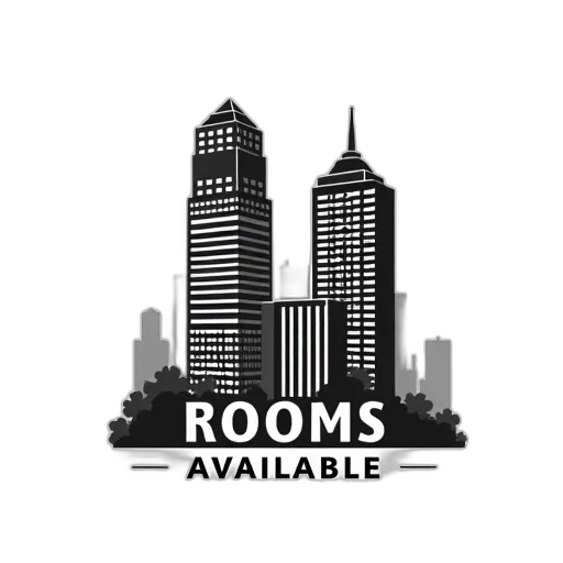 building, 3d render, black, white, image, stylized, city, skyline transparent PNG cut-out