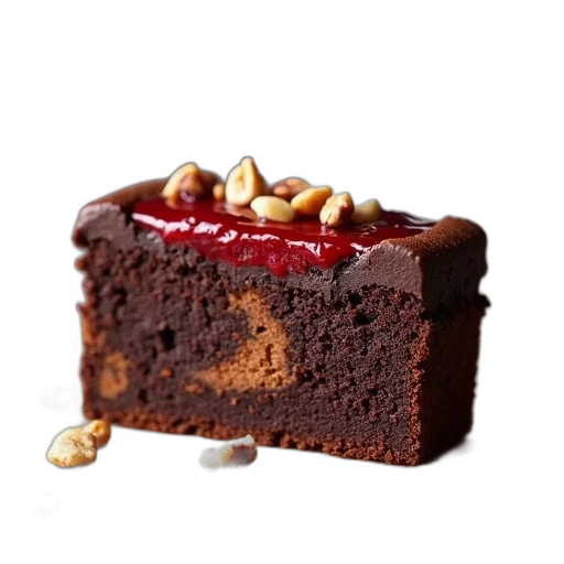 food, crown, staff, 3d render, photorealistic, slice, chocolate, cake transparent PNG cut-out
