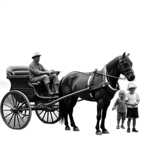 car, staff, animal, hat, photorealistic, concept art, pencil sketch, city street transparent PNG cut-out