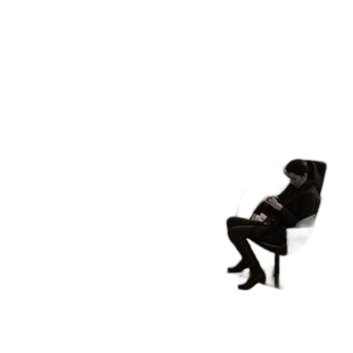 furniture, shoes, dress, staff, concept art, pixel art, monochrome, dark transparent PNG cut-out