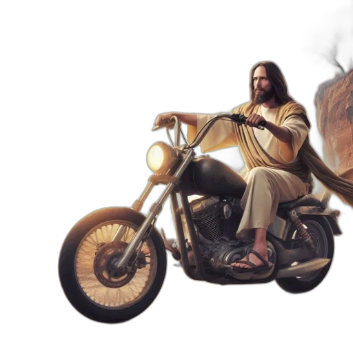 concept art, fantasy art, photorealistic, comic book art, figure, resembling, jesus, christ transparent PNG cut-out