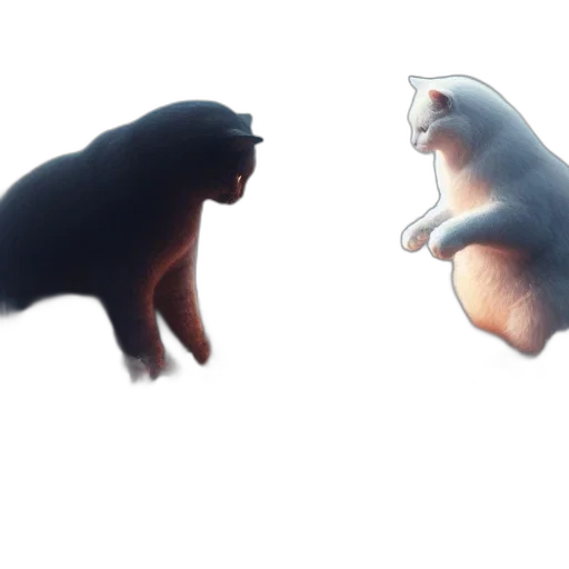 animal, creature, concept art, 3d render, photorealistic, fantasy art, outer space, two transparent PNG cut-out