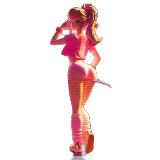 dress, 3d render, vaporwave, concept art, pixel art, neon lights, neon, young transparent PNG cut-out