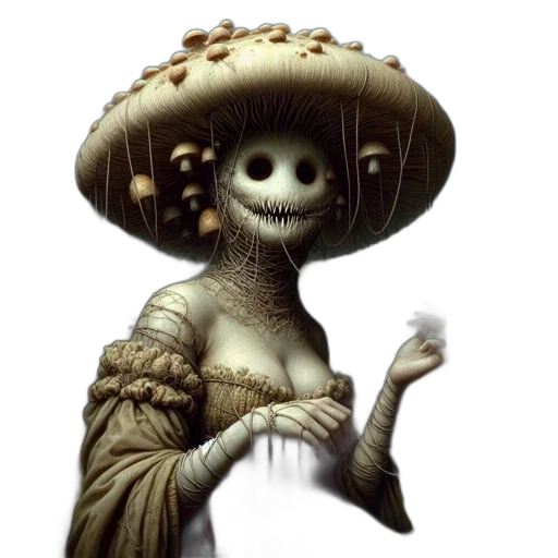 dress, hat, mask, staff, concept art, fantasy art, photorealistic, 3d render transparent PNG cut-out