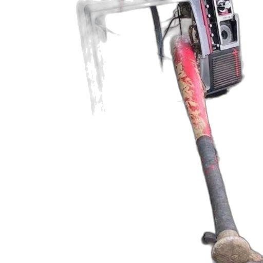 staff, weapon, robot, sword, 3d render, photorealistic, concept art, baseball transparent PNG cut-out