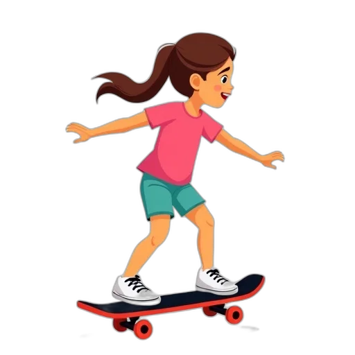cartoon, 3d render, pixel art, concept art, stylized, illustration, young, girl transparent PNG cut-out