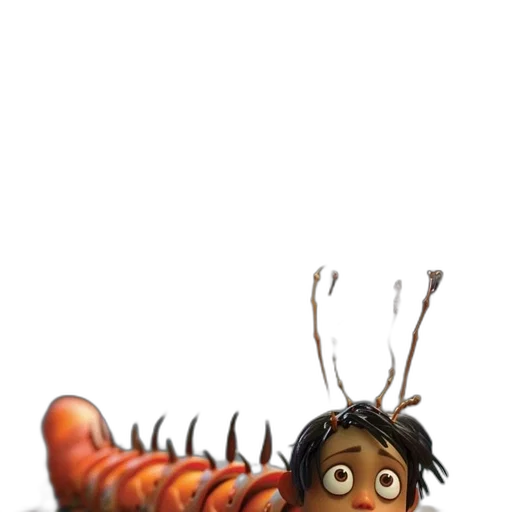 creature, animal, hair, robot, concept art, 3d render, cartoon, photorealistic transparent PNG cut-out