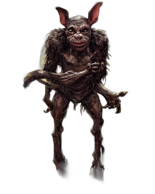 creature, animal, staff, mask transparent PNG cut-out