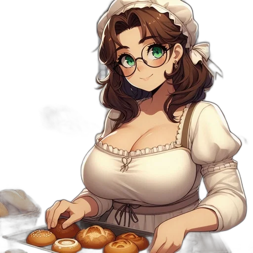food, dress, pixel art, anime, oil painting, concept art, earth tones, young transparent PNG cut-out