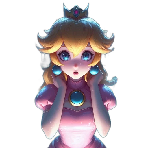 crown, dress, mask, face, concept art, 3d render, fantasy art, pixel art transparent PNG cut-out