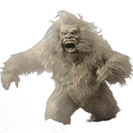 creature, animal, mask, hair, concept art, 3d render, photorealistic, large transparent PNG cut-out