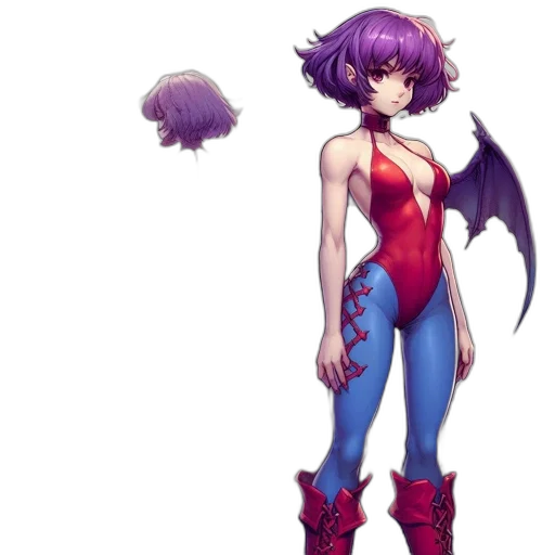 dragon, concept art, pixel art, fantasy art, anime, red, dark, two transparent PNG cut-out