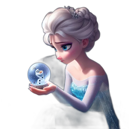 face, dress, crown, watercolor, concept art, fantasy art, pixel art, snow transparent PNG cut-out