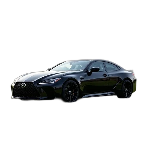 car, photorealistic, 3d render, black, luxury, sedan, shiny, exterior transparent PNG cut-out