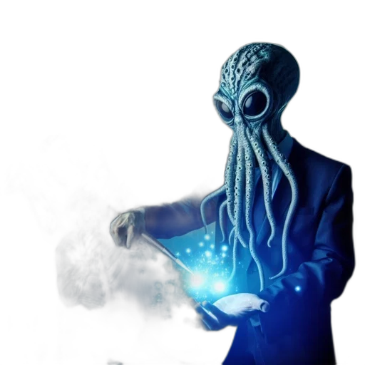 creature, staff, mask, robot, concept art, 3d render, fantasy art, pixel art transparent PNG cut-out