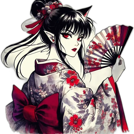 staff, dress, anime, fantasy art, pixel art, concept art, red, monochrome transparent PNG cut-out