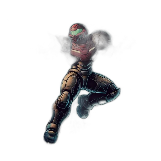robot, weapon, staff, mask, concept art, 3d render, fantasy art, comic book art transparent PNG cut-out