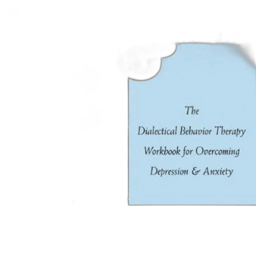 book, cover, titled, depressed, anxious, dialectical, behavior, therapy transparent PNG cut-out