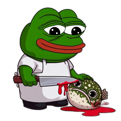 food, weapon, staff, animal, fire, anthropomorphic, frog-like, character transparent PNG cut-out