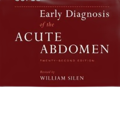cover, early, diagnosis, acute, abdomen, william, silen, featuring transparent PNG cut-out