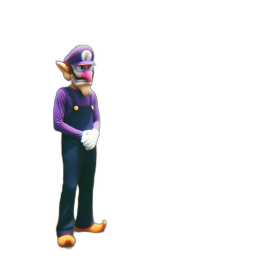 hat, staff, mask, creature, 3d render, concept art, pixel art, vaporwave transparent PNG cut-out