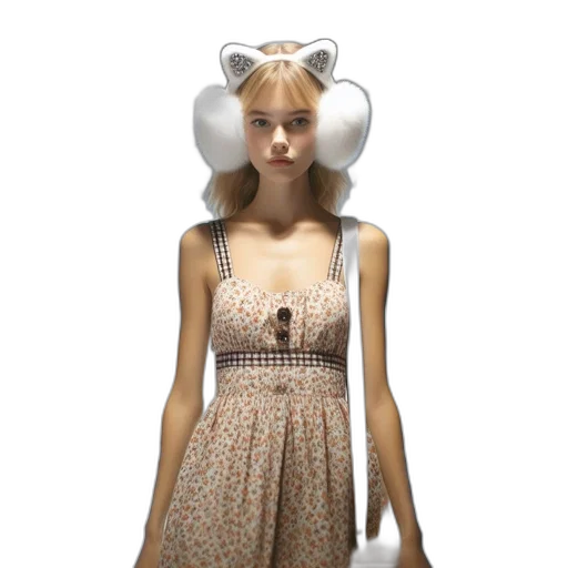 dress, mask, robot, hat, concept art, 3d render, photorealistic, model transparent PNG cut-out