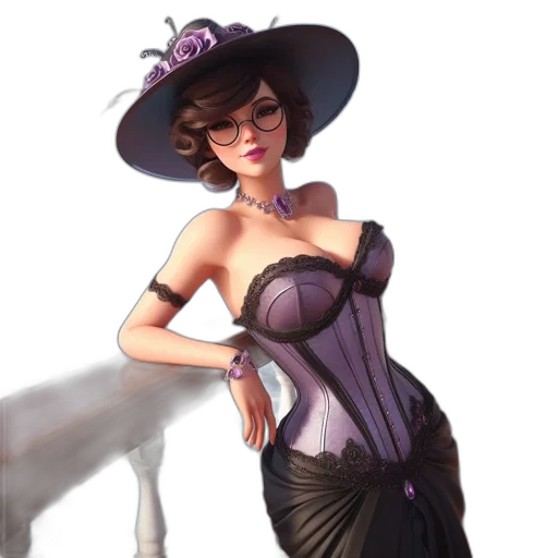 dress, hat, crown, staff, concept art, fantasy art, photorealistic, oil painting transparent PNG cut-out