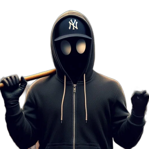 mask, jacket, staff, weapon, concept art, 3d render, pixel art, photorealistic transparent PNG cut-out
