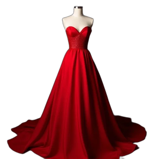 dress, jewelry, crown, 3d render transparent PNG cut-out