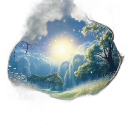 staff, tree, dragon, crown, fantasy art, concept art, photorealistic, 3d render transparent PNG cut-out