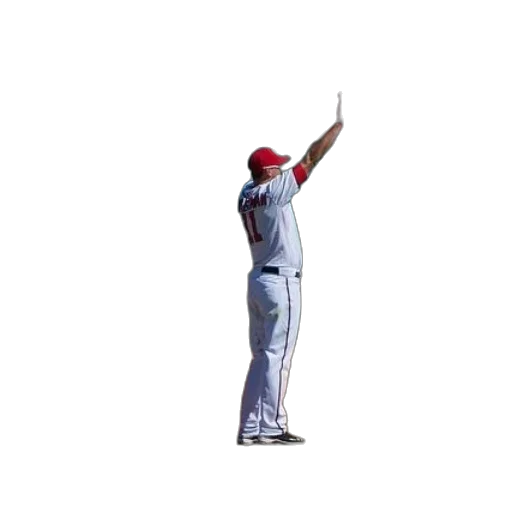 staff, baseball, player, number, his, jersey, standing, field transparent PNG cut-out