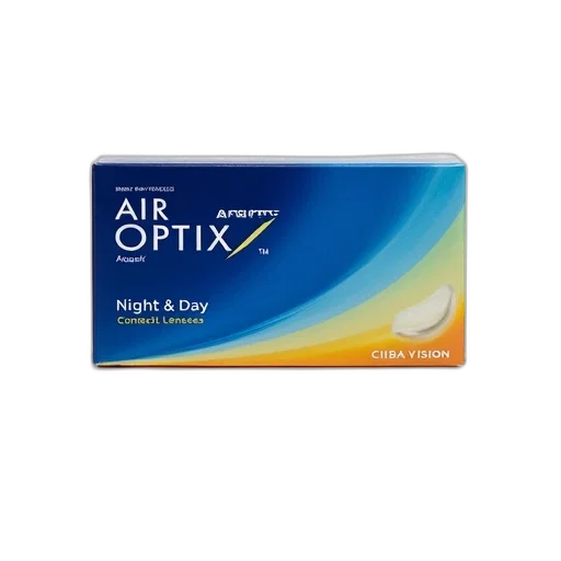 box, air, optix, night, day, contact, lenses, displayed transparent PNG cut-out