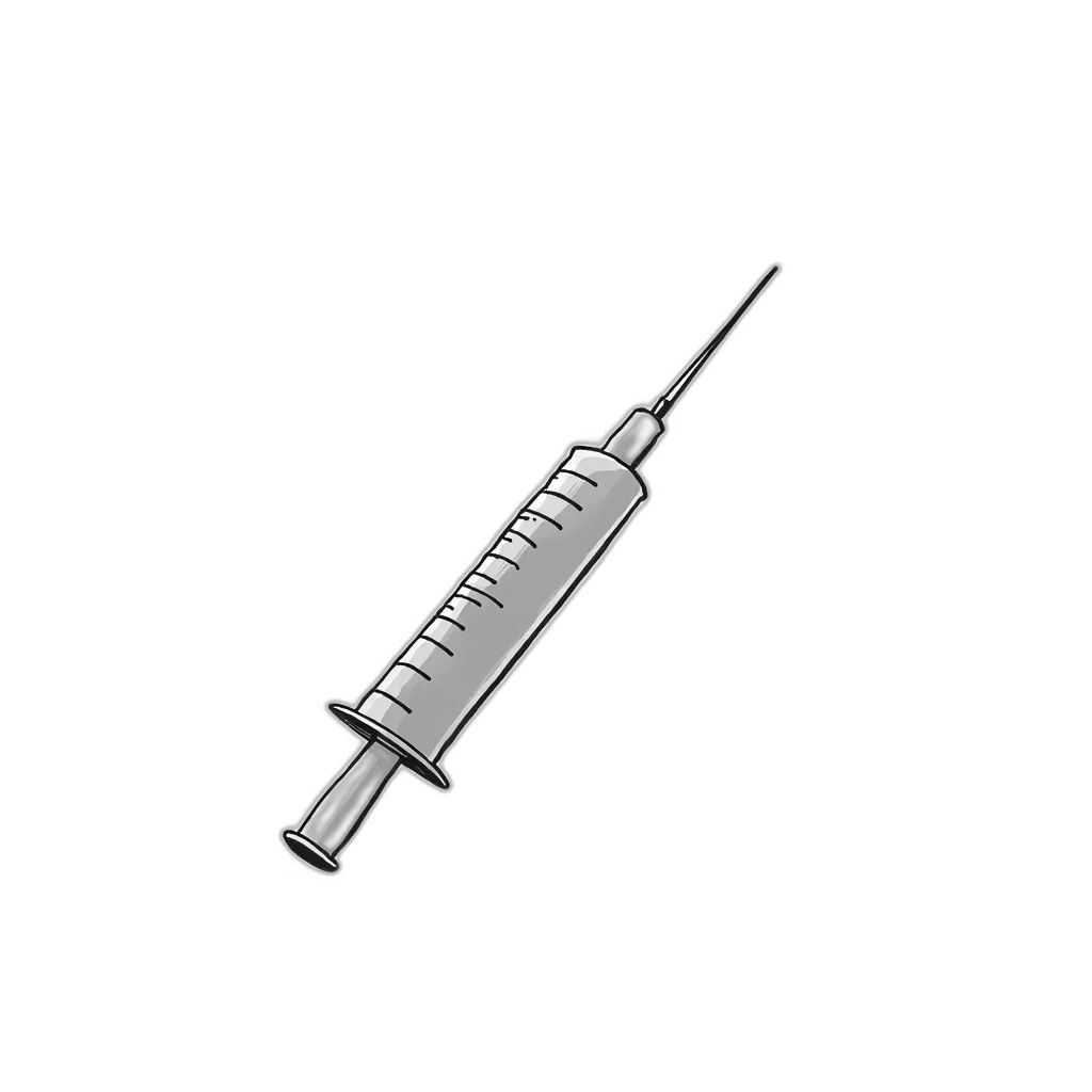 weapon, sword, staff, bottle, 3d render, stylized, illustration, syringe transparent PNG cut-out