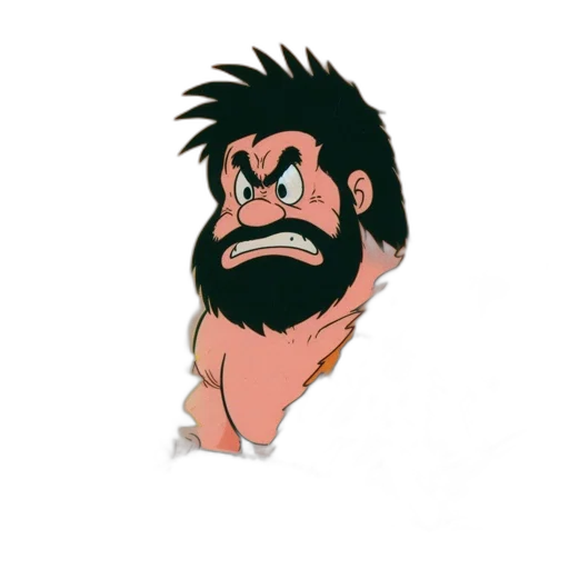 staff, hair, creature, face, cartoon, concept art, 3d render, comic book art transparent PNG cut-out