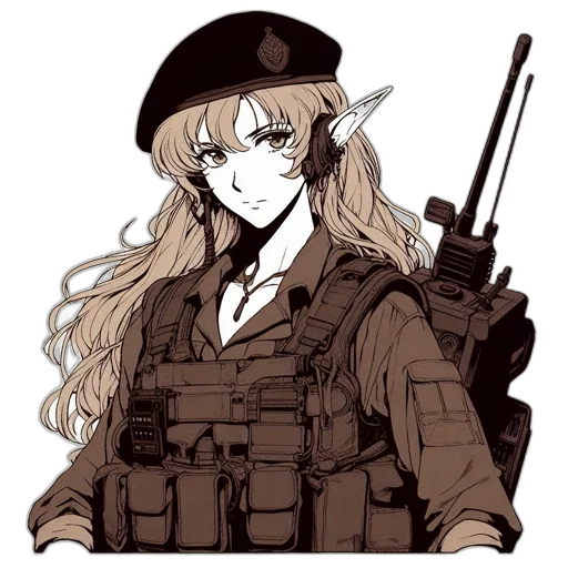 weapon, staff, hat, anime, cartoon, pixel art, concept art, animated transparent PNG cut-out