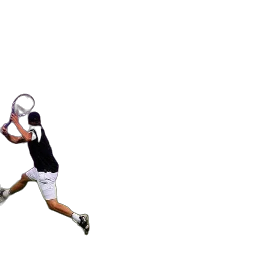 3d render, tennis, player, action transparent PNG cut-out