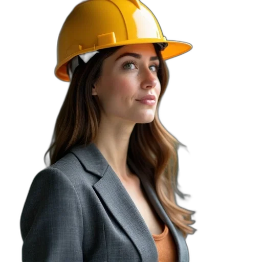 hat, staff, jewelry, face, 3d render, photorealistic, concept art, businesswoman transparent PNG cut-out