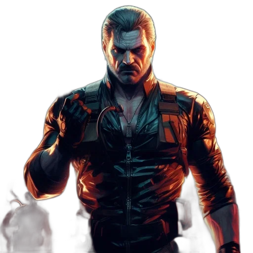 jacket, face, mask, animal, concept art, cyberpunk, comic book art, photorealistic transparent PNG cut-out