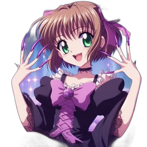 staff, weapon, creature, robot, anime, vaporwave, pixel art, cartoon transparent PNG cut-out