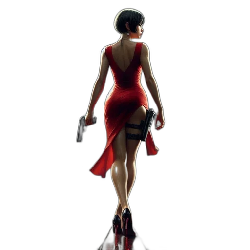 dress, robot, shoes, staff, concept art, 3d render, photorealistic, cyberpunk transparent PNG cut-out